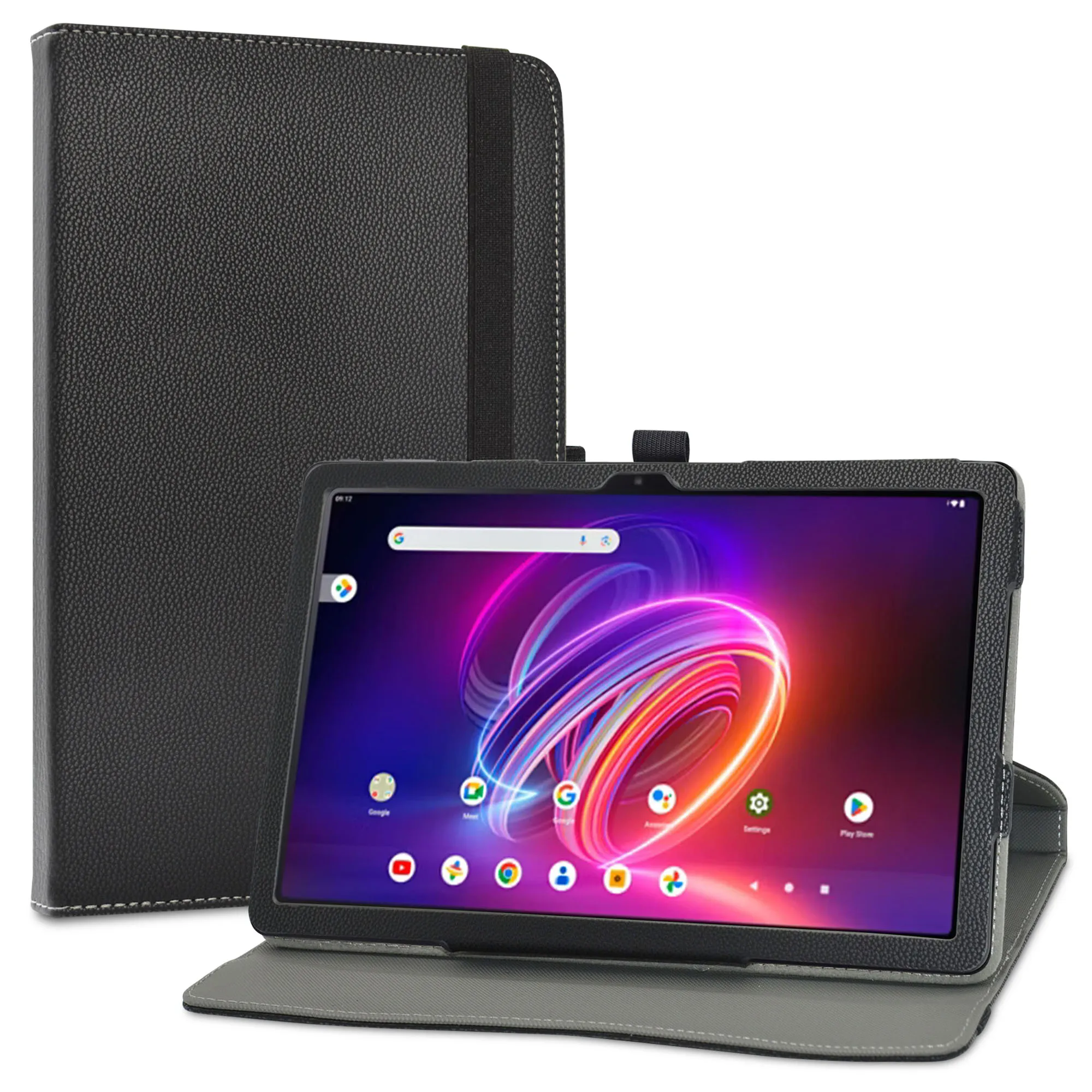 360 Degree Rotary Rotating PU Leather Cover For 10
