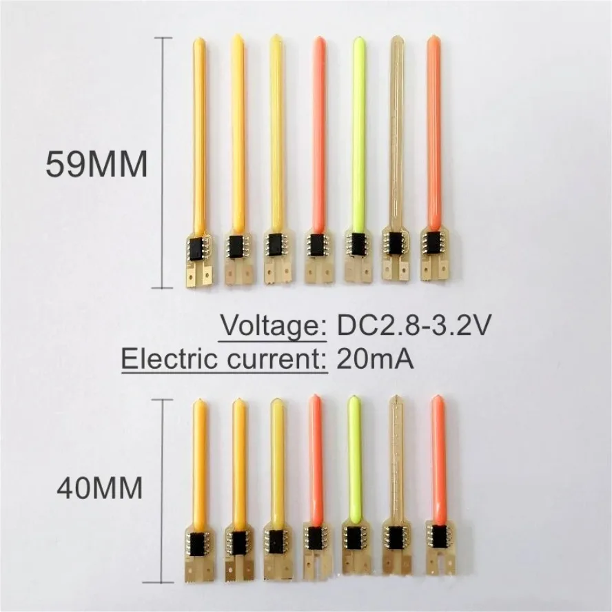 A Box 5 Modes LED Meteor Shower Flowing Water Lamp DC 3V LED COB Filament Diodes Parts Incandescent Light Accessories 40/59/70MM image 4