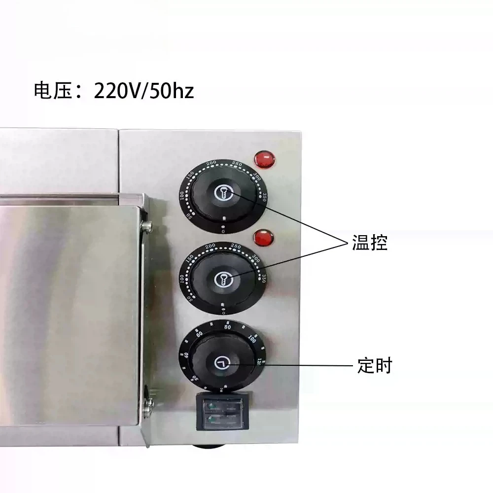 

Электрическая печь для пиццы 2500 Вт, тостер-печь, однослойная, коммерческая, с каменной плитой