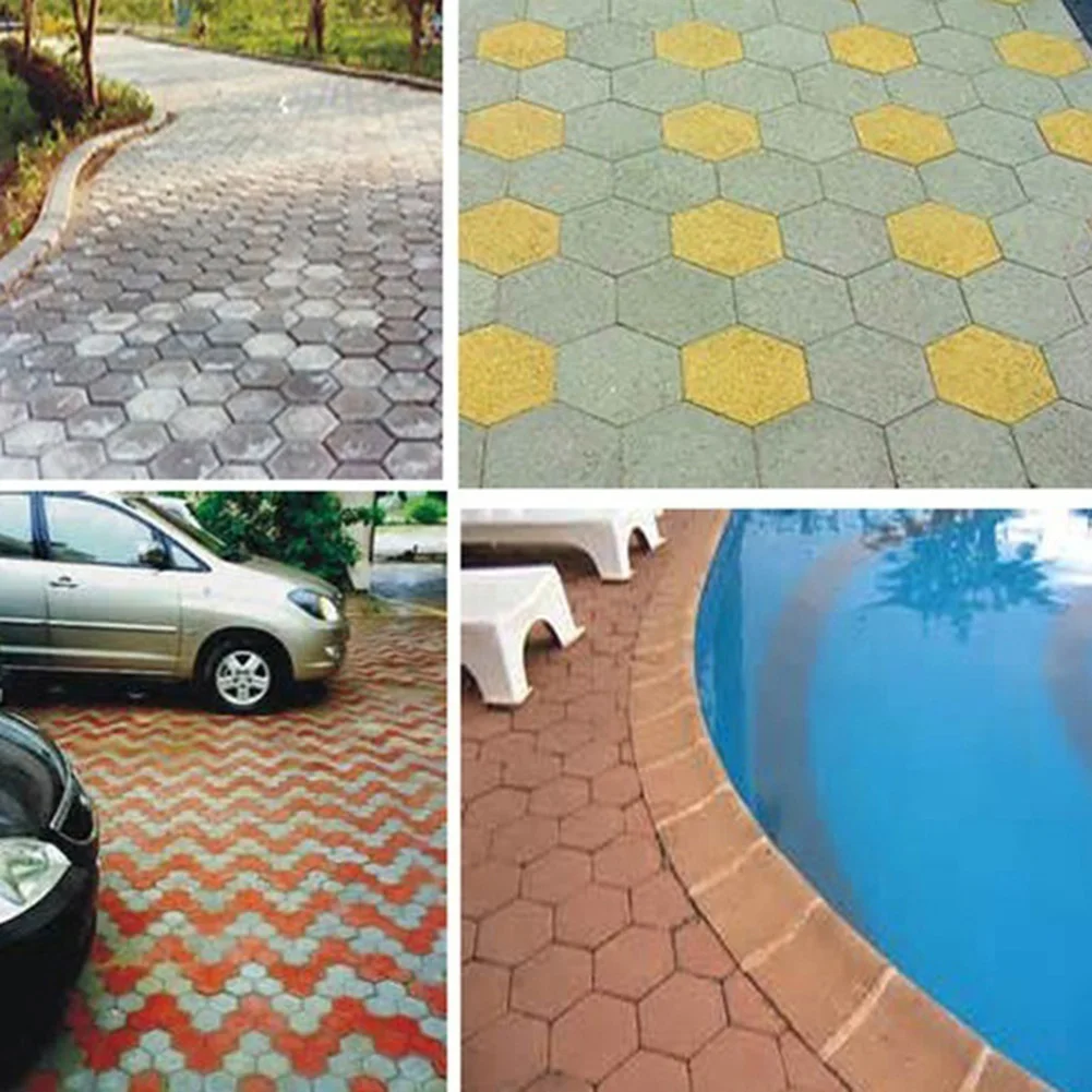 Reusable Garden Pavement Mold Garden Walk Pavement Concrete Mould DIY Manually Paving Cement Brick Path Maker Road Concrete Mold view 5