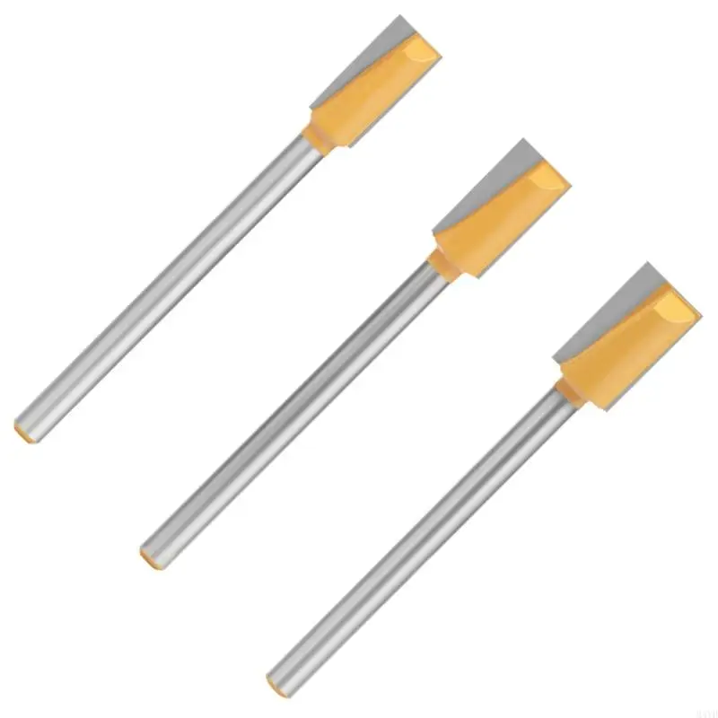 8mm Long Shank Carbides Woodworking Router Bit For Smooth Bottom Cutting And Reduced Clogging M4YD
