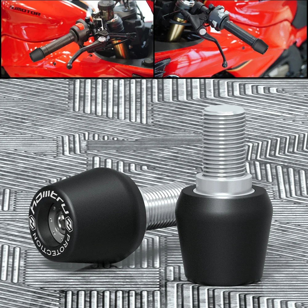 

For Kawasaki ZX-10R ZX-10RR 2006-2020 / Ninja ZX-10R ZX-10RR 21-23 Motorcycle Handlebar Grip End Cap Anti Vibration Slider Plug