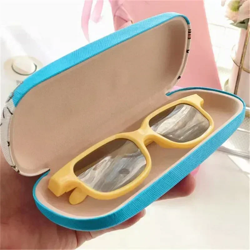 Disney Stitch Printed Glasses Case Hard Shell Holder Student Glasses Storage Box Anime Figures Stitch Glasses Case Kids Gifts