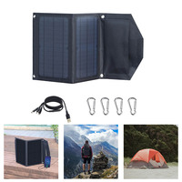 5V 15W Foldable USB Solar Panel Charger for Phone Portable Waterproof Solar Cell Folding Outdoor Camping Cycling Battery Charger