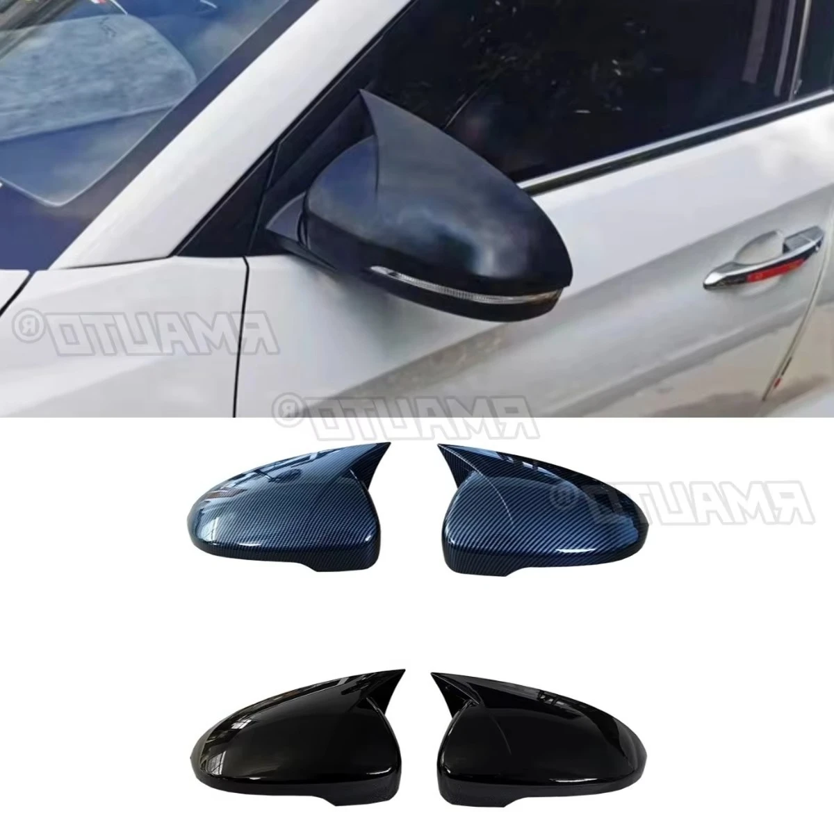 

Для Hyundai Tucson 2015-2020 автомобильный защитный чехол для бокового зеркала, комплект кузова, чехол для зеркала заднего вида, накладка, автомобильные аксессуары