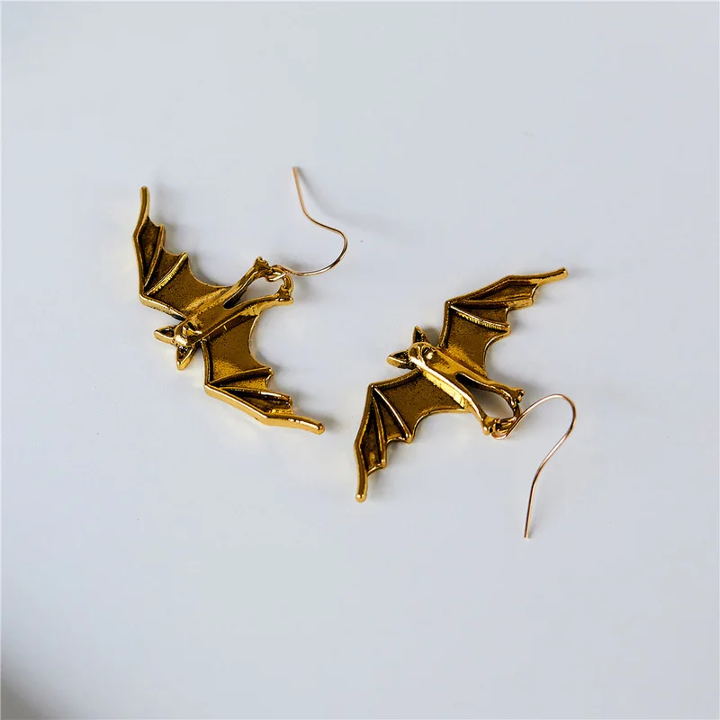 Simple Vintage Bat Dangle Earrings Women Accessories Halloween Animal Punk Rock Hip Hop Earring Party Gift Jewelry