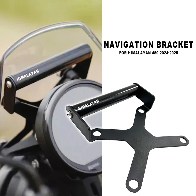 2024 New Motorcycle Phone Holder Stand GPS Navigation Plate Bracket For Himalayan 450 Himalayan 452 2024 2025