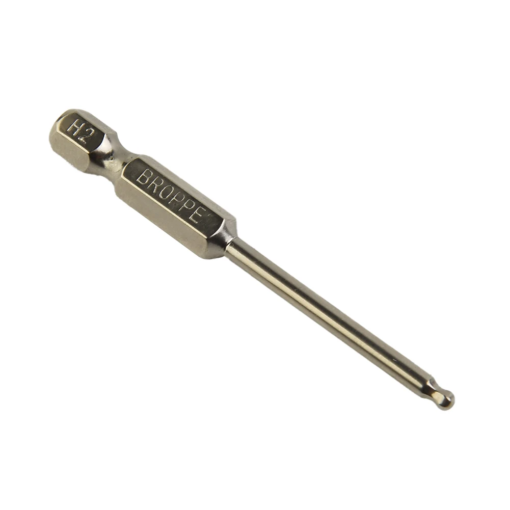 1pc 65mm Magnetic Ball End Hexagon Head Hex Screwdriver Bits Drill Tools H2-H8 For Manual Electric Screwdriver, Screwdriver Dril
