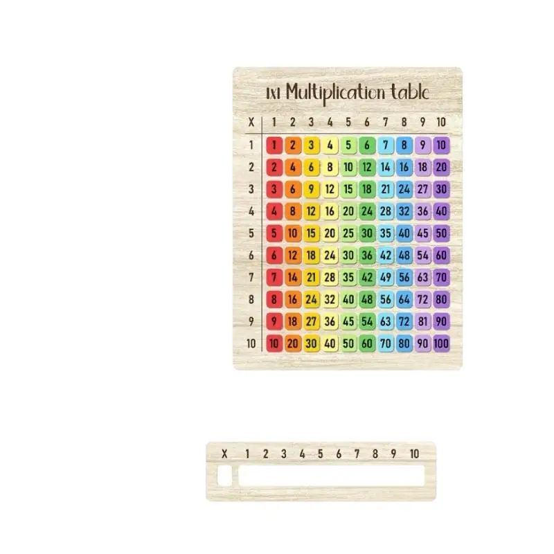 New【1Pcs Colorful Multiplication Table Wooden Boards For Math Classes And Back To School Gifts Ideal For Family Gatherings】 view 5