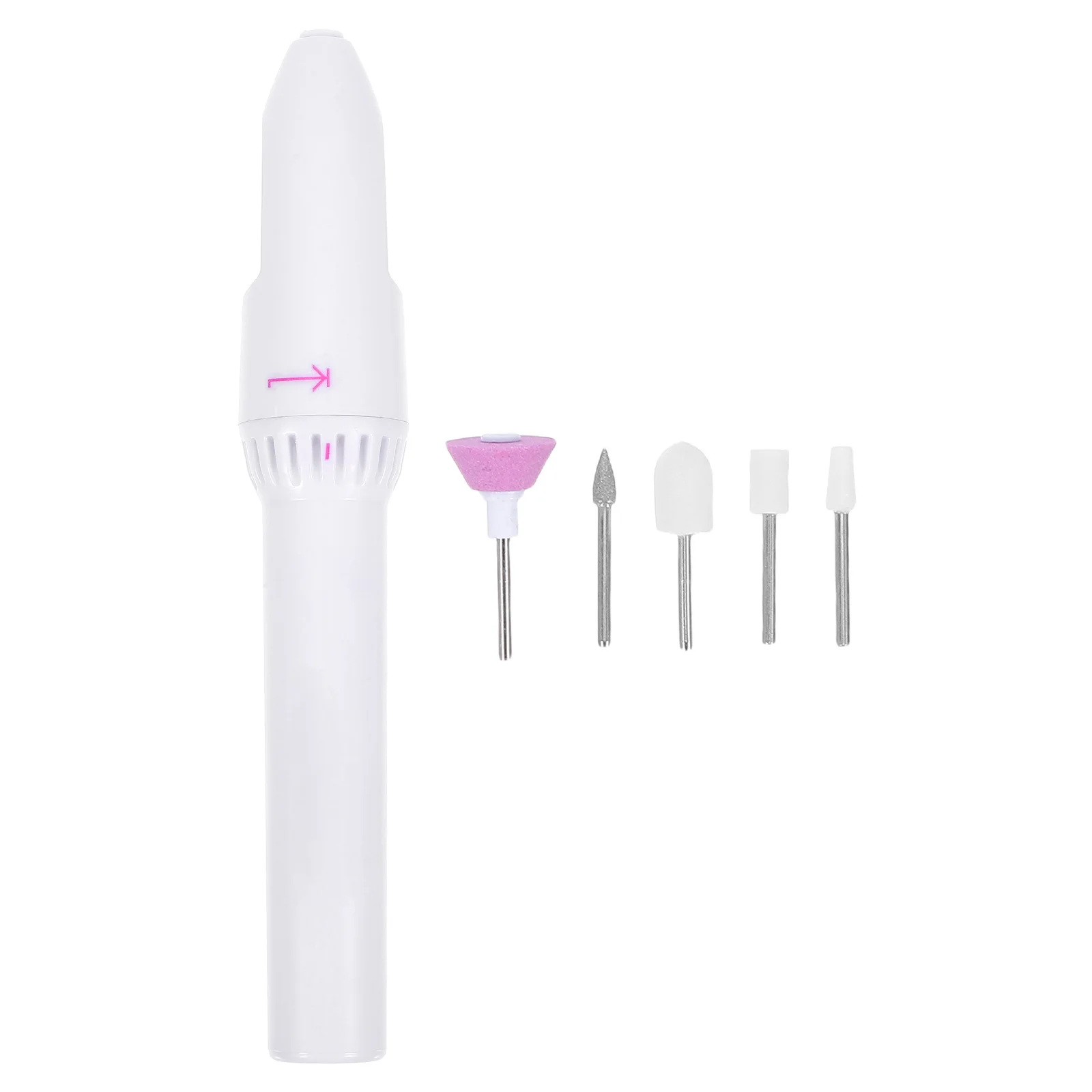 5pcs Electric Nail Grinder Pen With 5 Needles For Filing Polishing Manicure Drill Machine Nail Art Equipment Pen Shape File
