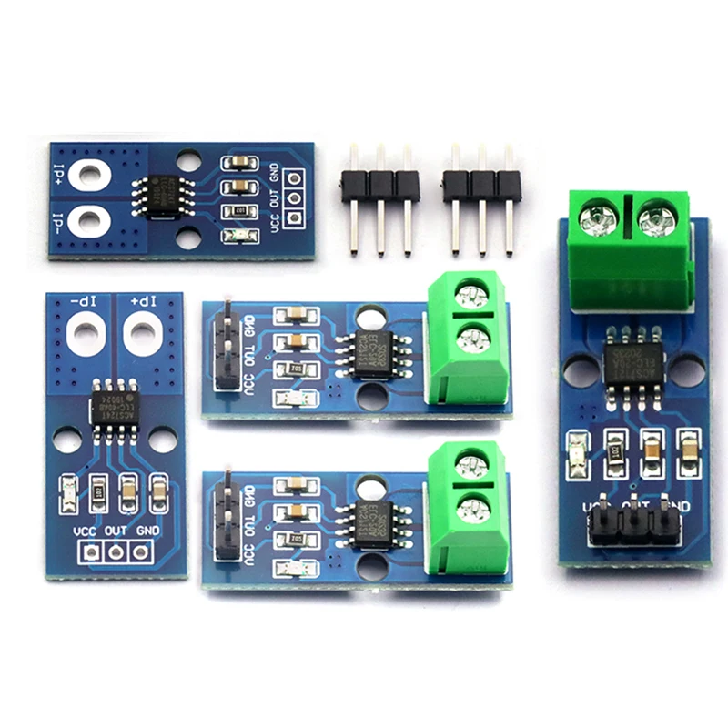 1PCS ACS712 ACS724 Module 5A 20A 30A Range Current Detection Board Hall Current Sensor