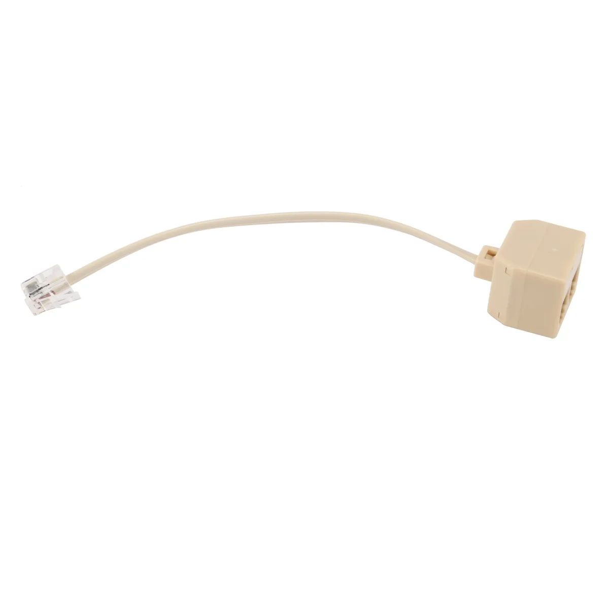 Telephone RJ11 Male Line to Double RJ11 Female Jack Filter Splitter Adapter