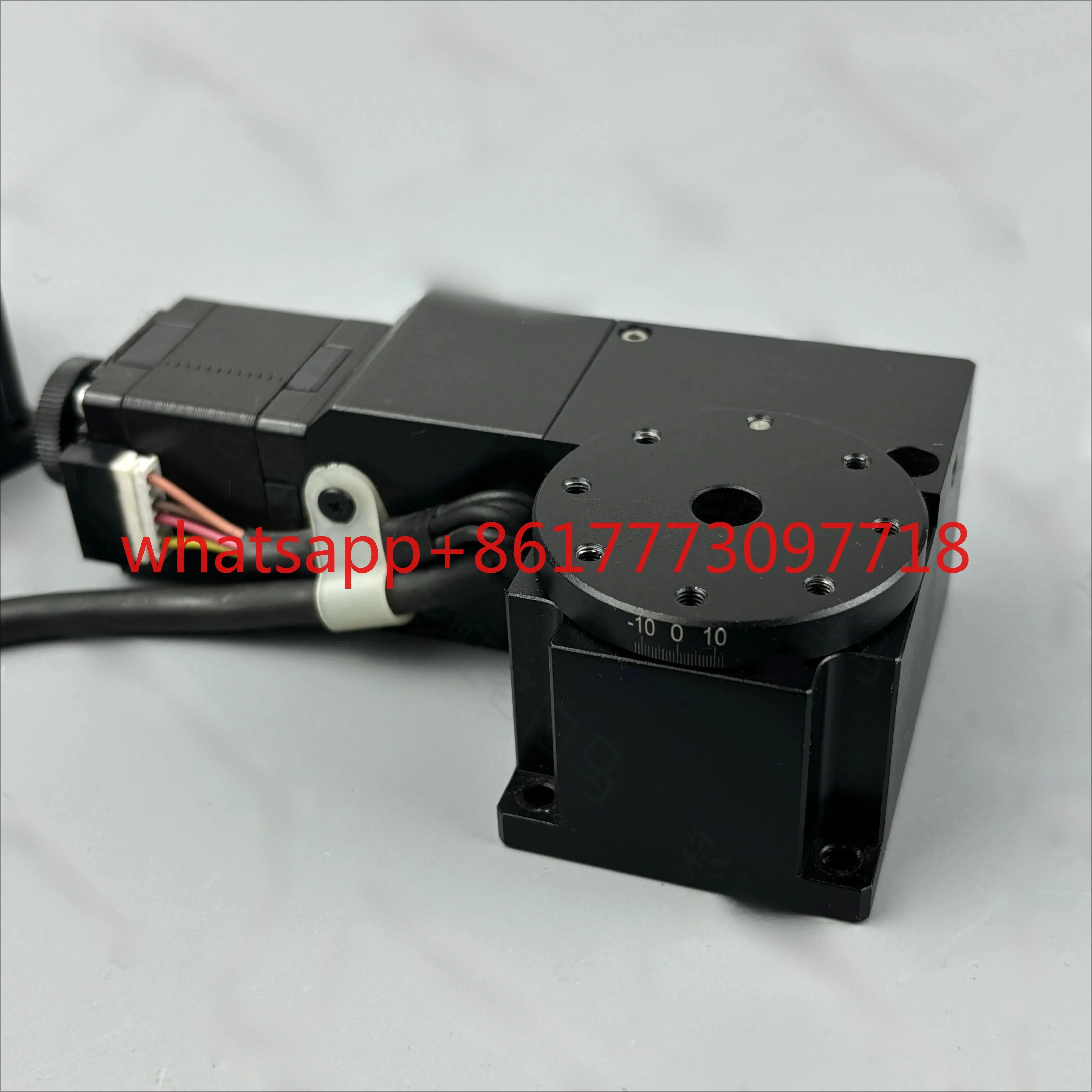 Electric rotating platform, optical positioning table automatic R axis, table 40mm stroke 10 ° voltage 24v
