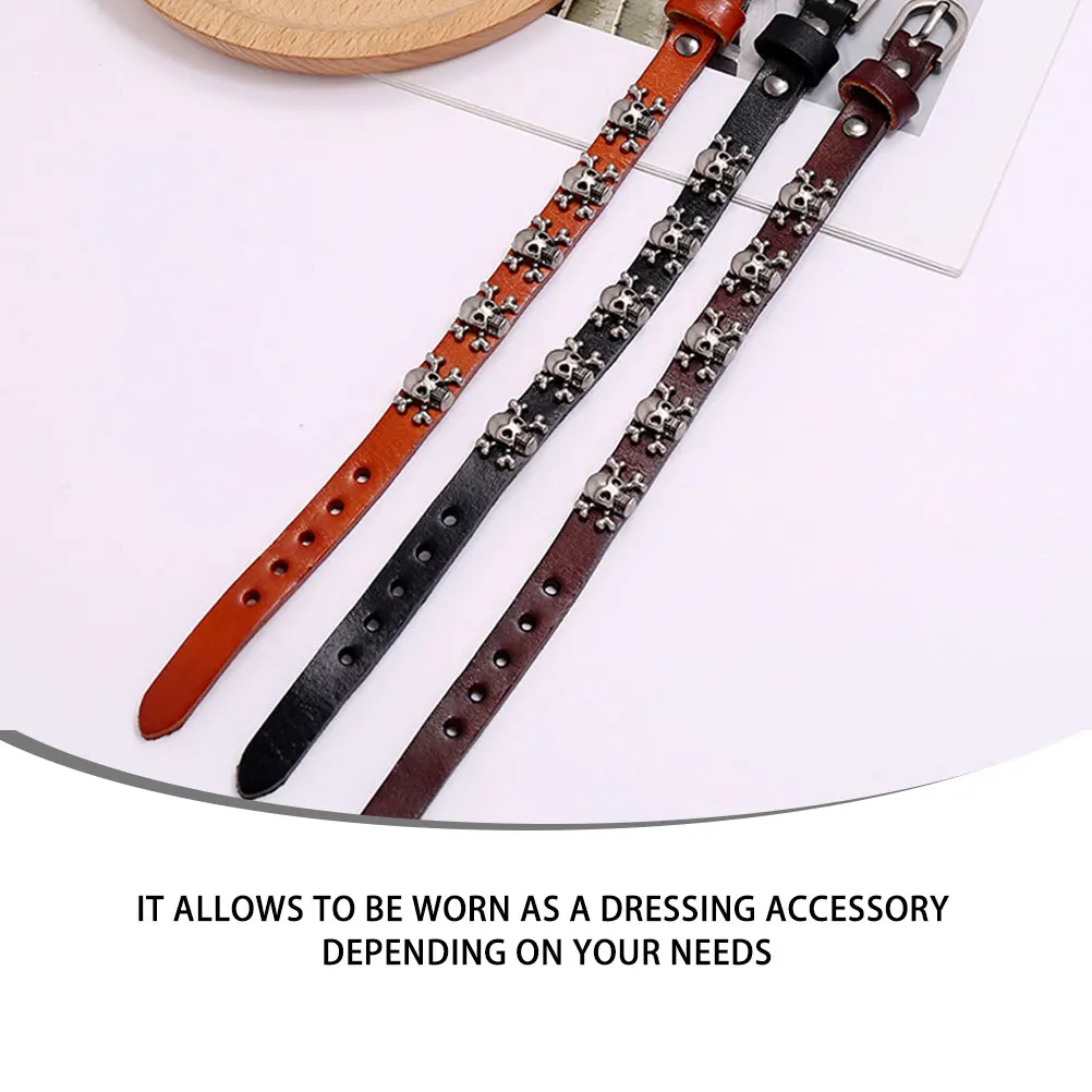 

1Pcs Stylish Skull Wrist Chain Punk Style Bracelet Functional Adjustable Hand Jewelry for Fashion Lovers Daily Casual Outfit