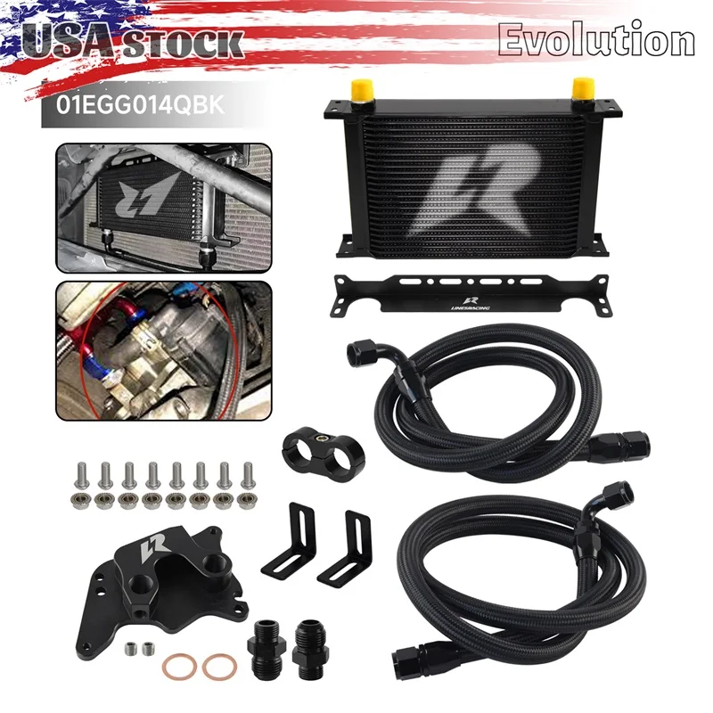 25 Row Oil Cooler Kit For BMW Mini Cooper S Supercharger Engine R56 Turbo 1.6L