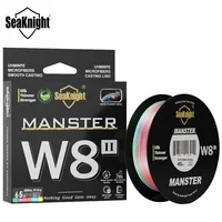 Línea de pesca SeaKnight marca W8 II Series 8 hebras 500m 300m revestimiento anti-UV anti-agua salada, hilo trenzado multifilamento PE