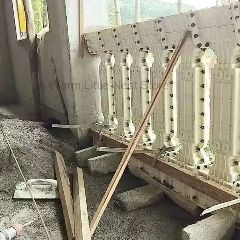 

Chinese Guardrail Molds Cast-in-place Cement Fence Home Garden Villa Balcony Railing Mold European Roman Column Full Set Model