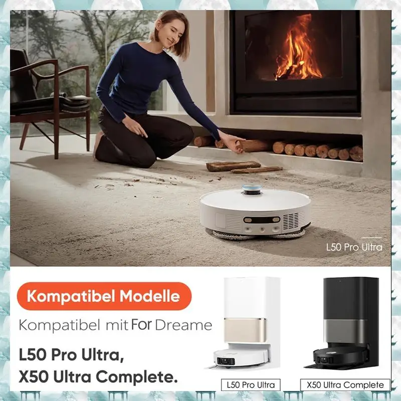 Caci Accessory Set For Dreame X50 Ultra Complete / L50 Pro Ultra Robot Vacuum Cleaner Replacement Parts Accessories