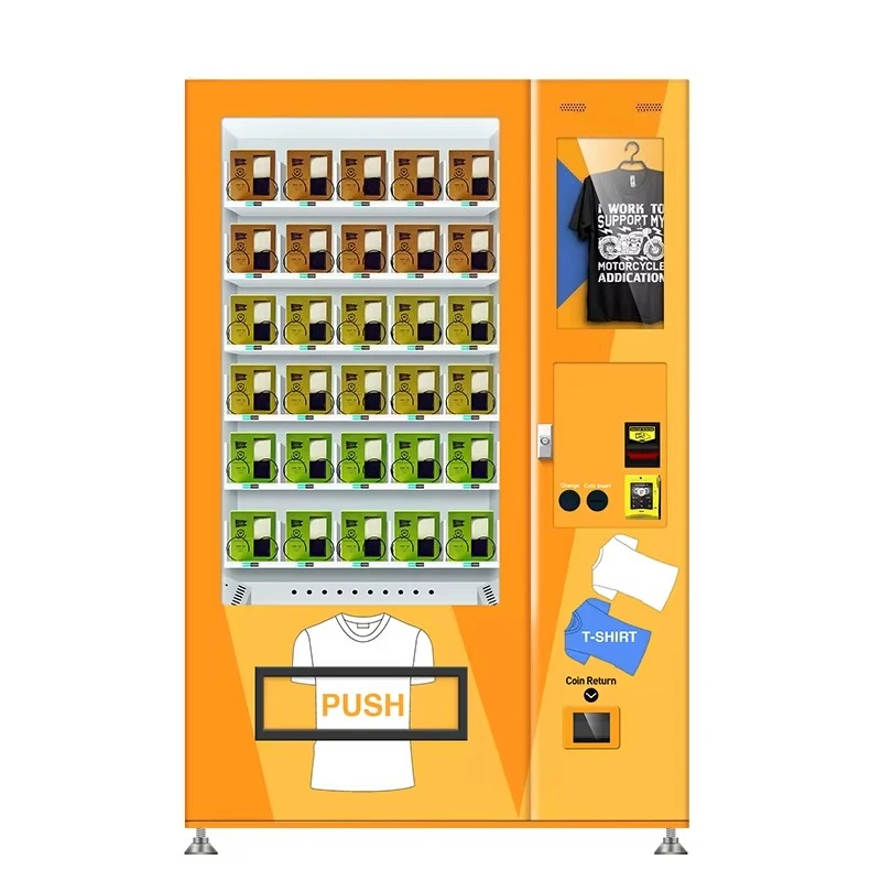 Automatic Vending Machine, T-Shirt Apparel Dispenser, Normal Temperature, 24/7 Self-Service Clothing Kiosk