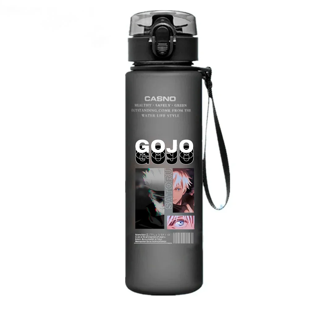 Jujutsu Kaisen 560ML grande capacità 4 colori Satoru Gojo Itadori Yuji bambini tazza d\'acqua bottiglia d\'acqua esterna in plastica portatile