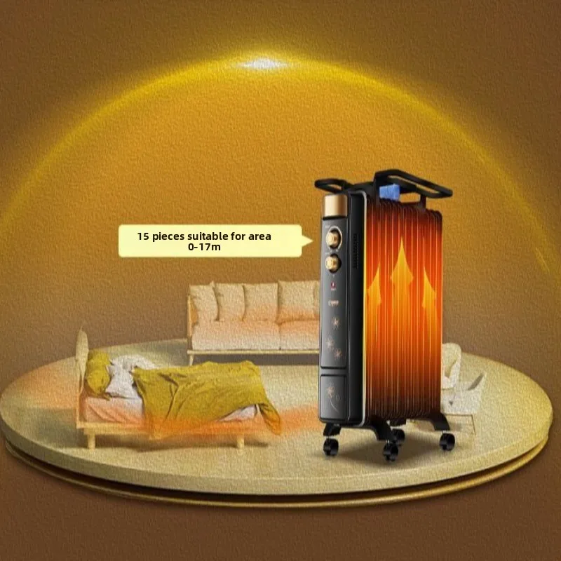 Leiser, ölgefüllter Heizkörper, elektrischer Heizkörper für zu Hause mit intelligentem Thermostat, 3-stufige Steuerung und Trocknungs- und Befeuchtungsfunktion