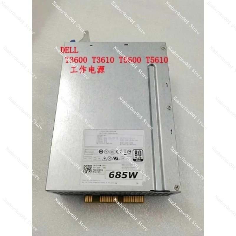 

Stock T3610 T5610 685W Workstation Power Supply D685EF-00 YP00X D635EF-00