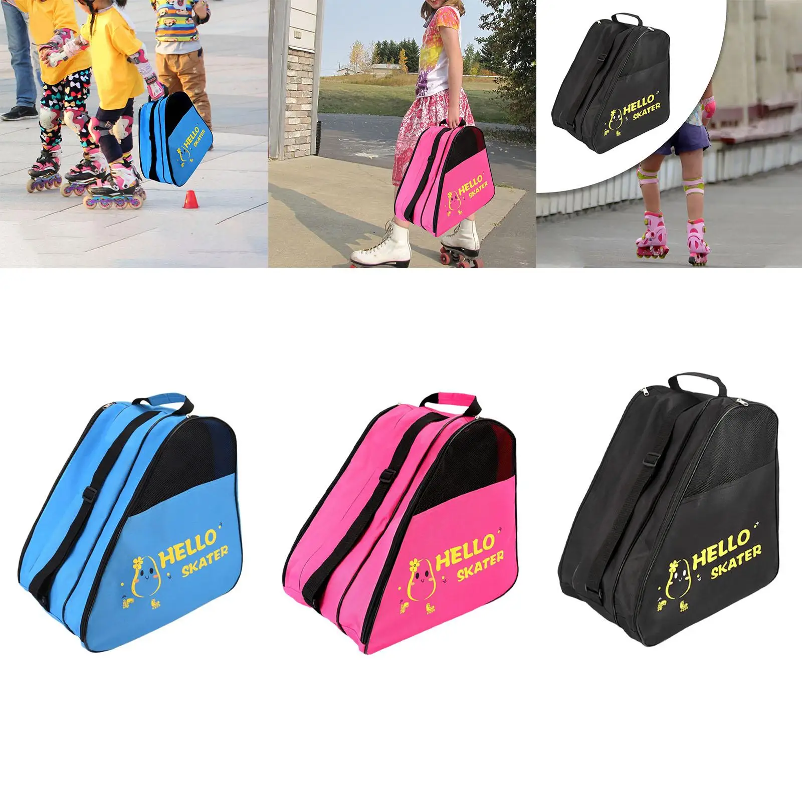 Roller Skates Storage Bag Skating Shoes Bag for Child Training Ice Skates