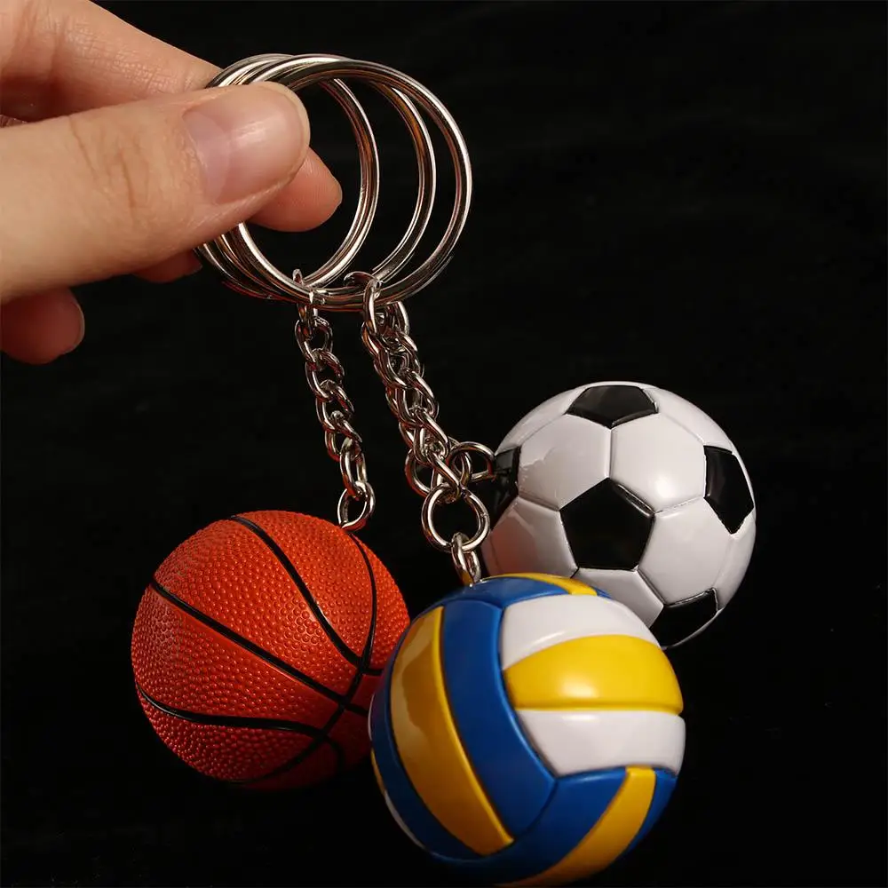 

Special Volleyball Car Pendant Soccer Baseball Key Ring Ball KeyChain Key Holder Bag Pendant