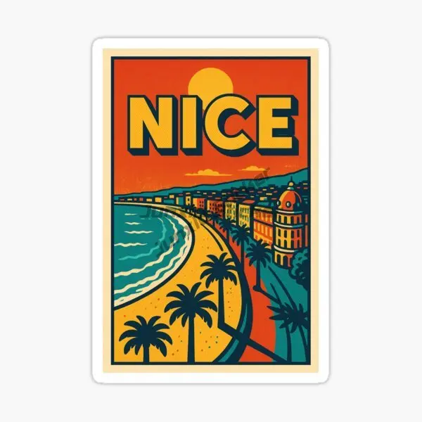 Nice  France Scenic Travel Vinyl Self-adhesive Car Sticker-Any Size Scratch-Proof Sunscreen