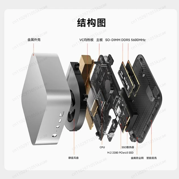 GTi14 Ultra 155H 8G 128G كمبيوتر صغير Win10 كمبيوتر صناعي لمكتب الألعاب مدرسة البنك مراقب اللافتات الرقمية #3