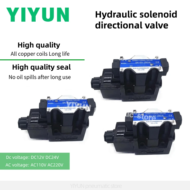 

1 шт. Гидравлический электромагнитный клапан YIYUN D4-02-3C2 D4-02-3C3 D4-02-3C4 D4-03-3C5 D4-03-3C60 D4-02-3C6 D4-02-2B2 D4-02-3C60 D4-03-2B2