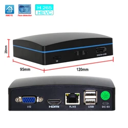 Xmeye 16 Channels 5MP Mini NVR H.265 Network Video Recorder Support Face Motion Detect Alarm USB E-SATA For CCTV IP Camera Onvif