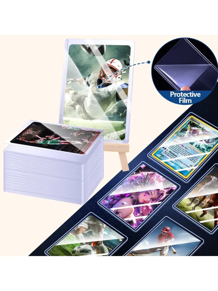 25-50 Stuks Harde Kaart Mouwen Anti Kras Houder Protector Fit Voor YuGiOh Pokemon Sport Verzamelen Kaarten opslag Speelgoed - afbeelding 2