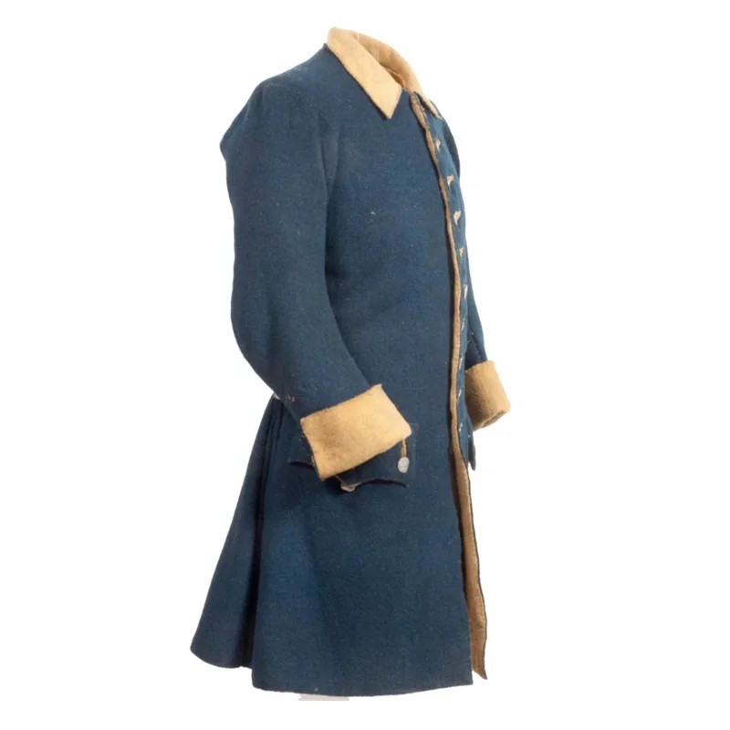 New Men's Military Navy Blue Jacket Cosplay Costume Victorian Civil War Hussar Costume Coat Custom Made