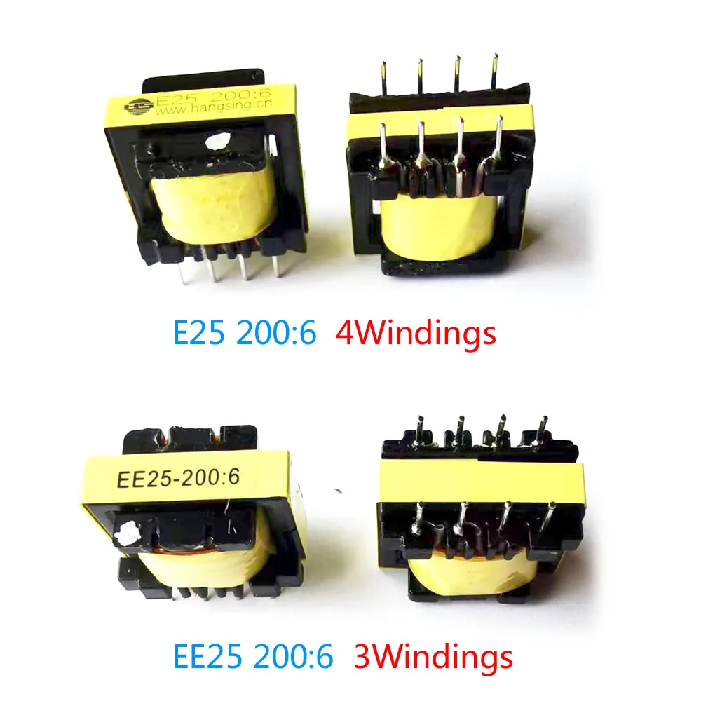 Pulse Transformer EE25 200:6 8 feet  3 4 Windings Auxiliary Power Transformer Parts For ZX7-200 inverter welding machines