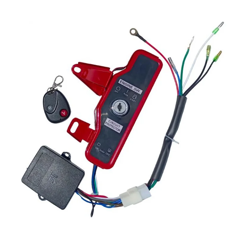 لملحقات البخاخ 7.5HP GX160 168F 170F مفتاح التحكم عن بعد بدء 2-غرض صندوق مفتاح التحكم