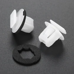 20Pcs Plastic Auto Rivets Clips 9mm Hole Car Wheel Arch Surround Trim Clips for Nissan Juke&X-Trail T31 Wing Moulding Car Rivets