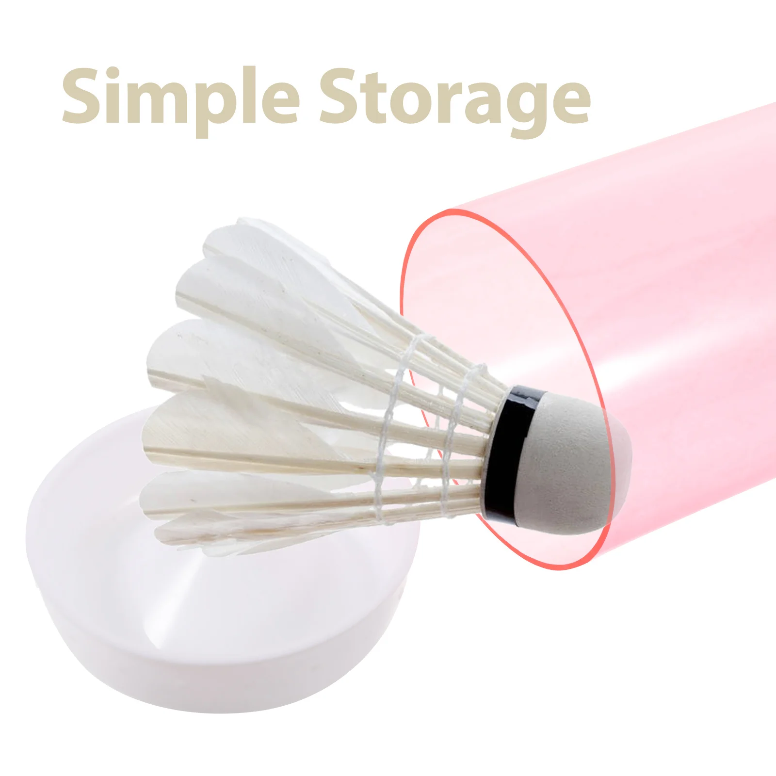 Przezroczyste etui na lotki do badmintona z pokrywką, przenośny organizer, ochrona przed kurzem i wilgocią, duża pojemność, na piłki sportowe.