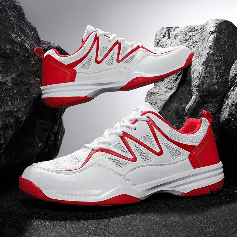 

Professional Badminton Shoes Men Anti-slip Low-top Outdoor Sports Men's Shoes Durable Solid Color Casual Tennis Shoes for Men