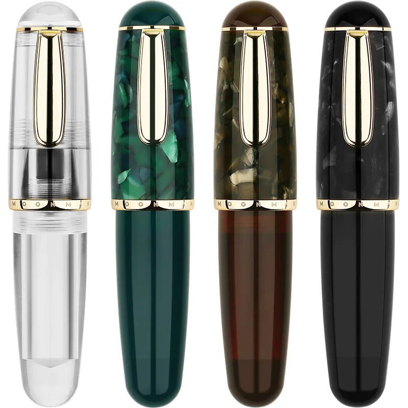 

MAJOHN Q1 Short Cute Pocket Size Fountain Pen EF F Nib Eyedropper Ink Portable Mini Pen for Office School Writing Gift