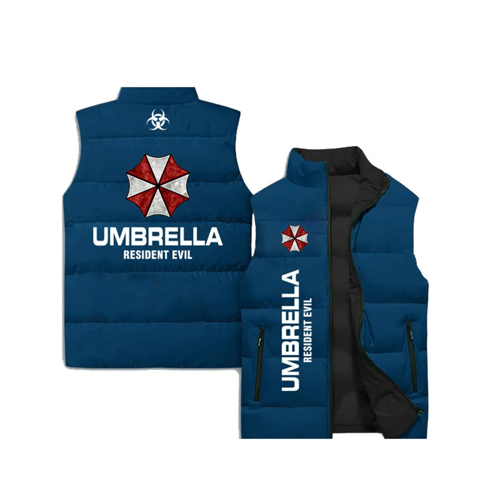 New Men's Outdoor Sports Sleeveless Vest 3D Digital Printing Biochemical Crisis Umbrella Logo Print Pattern Tank Top Sleeveless