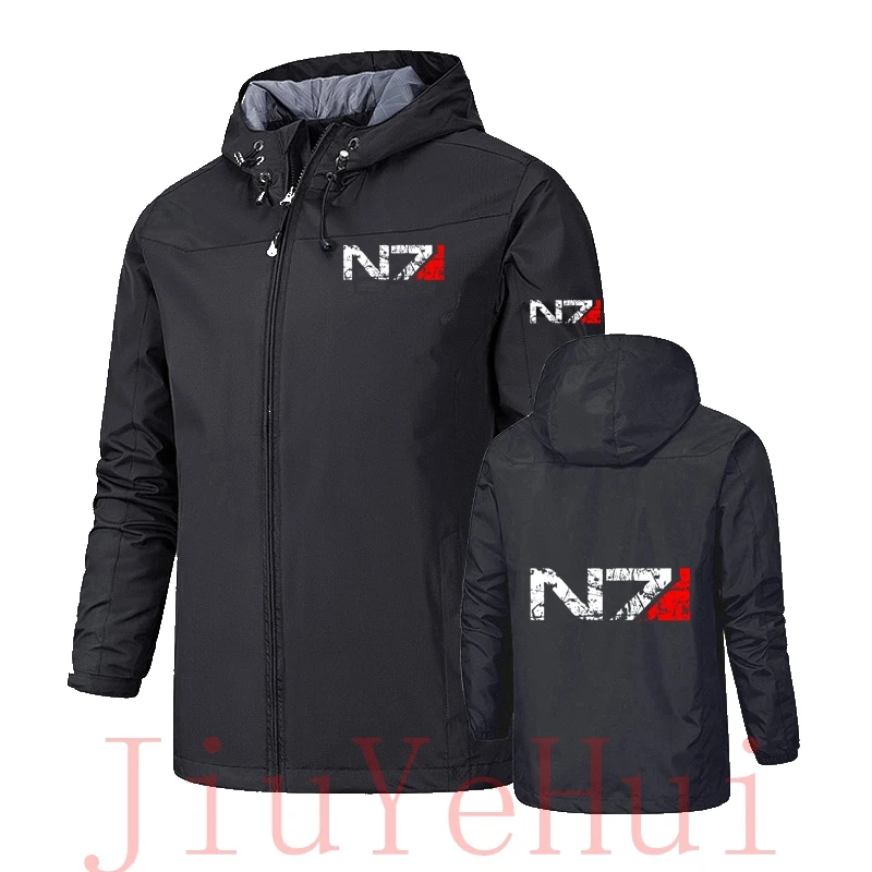 N7 Special Forces Zipper Windproof Men\'s Jackets Vintage Mass Effect Men Anime Women Waterproof Jacket Clothing Outerwear Hoodie