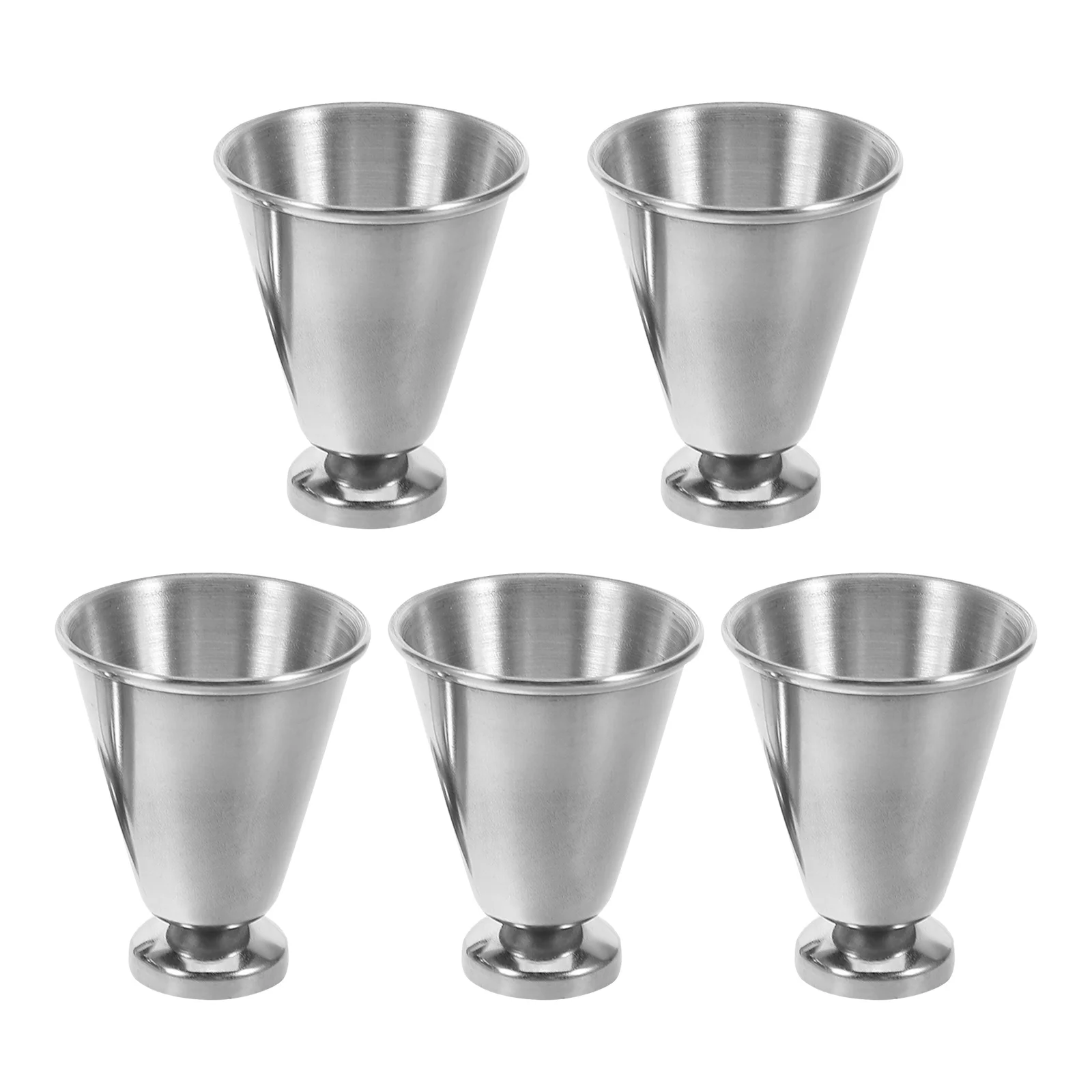 

5Pcs Stainless Steel Communion Cups Reusable Holy Church Wine Juice Cups Ideal for Worship Services Holy Tableware