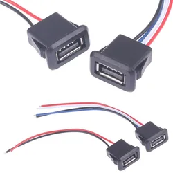 Conector de puerto de carga USB 2,0 hembra, alta calidad, USB 2,0