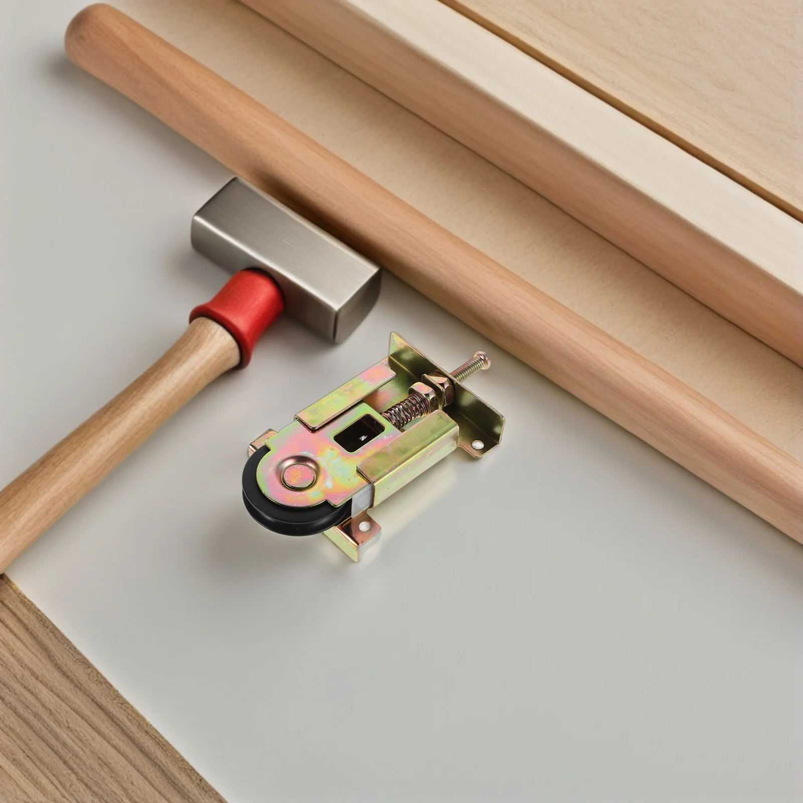 

4pcs Wardrobe Sliding Door Rollers 40Mm Concave Wheel Closet Door Replacement Heavy Duty Cabinet Pulley Set Track Rollers For