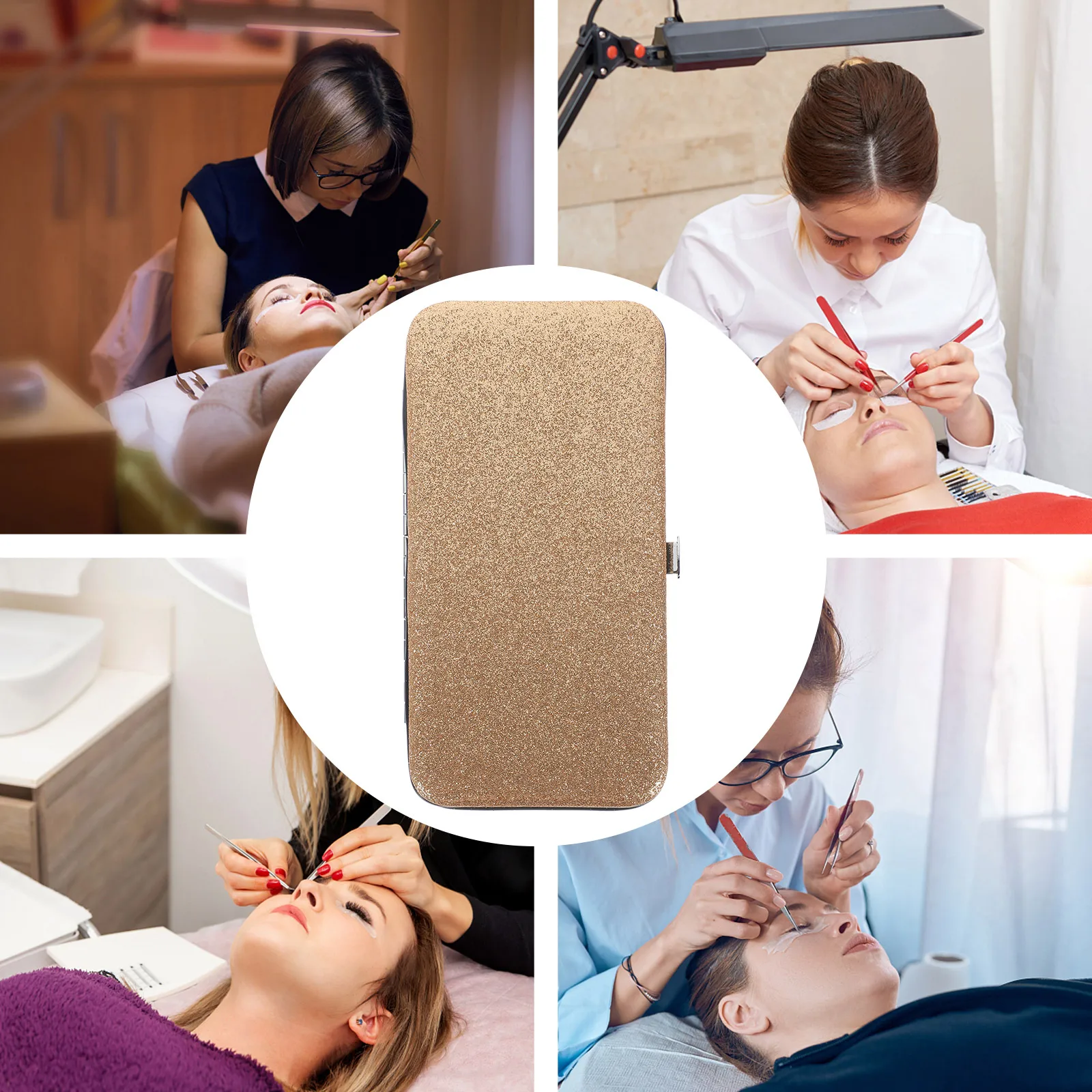 Estuche para pinzas de pestañas, bolsa de almacenamiento vacía de alta calidad para herramientas de pestañas, Estuche de transporte compacto para pinzas de viaje para artistas de extensión