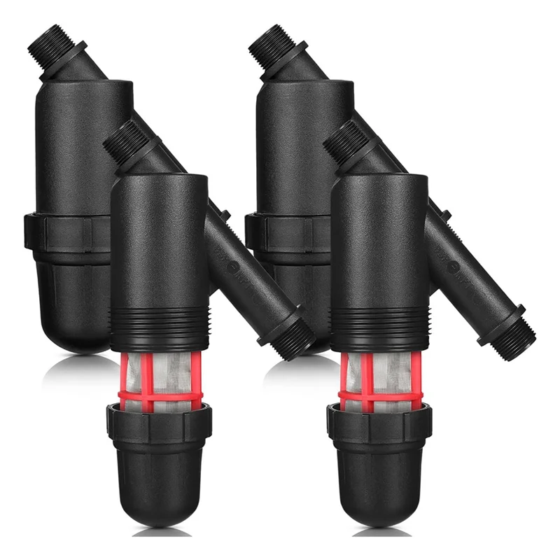 

A23P 3/4" X 3/4" Male Thread Connection Inline Drip Irrigation Y Filter With Mesh Screen, 2 Pieces For Hydroponics Use