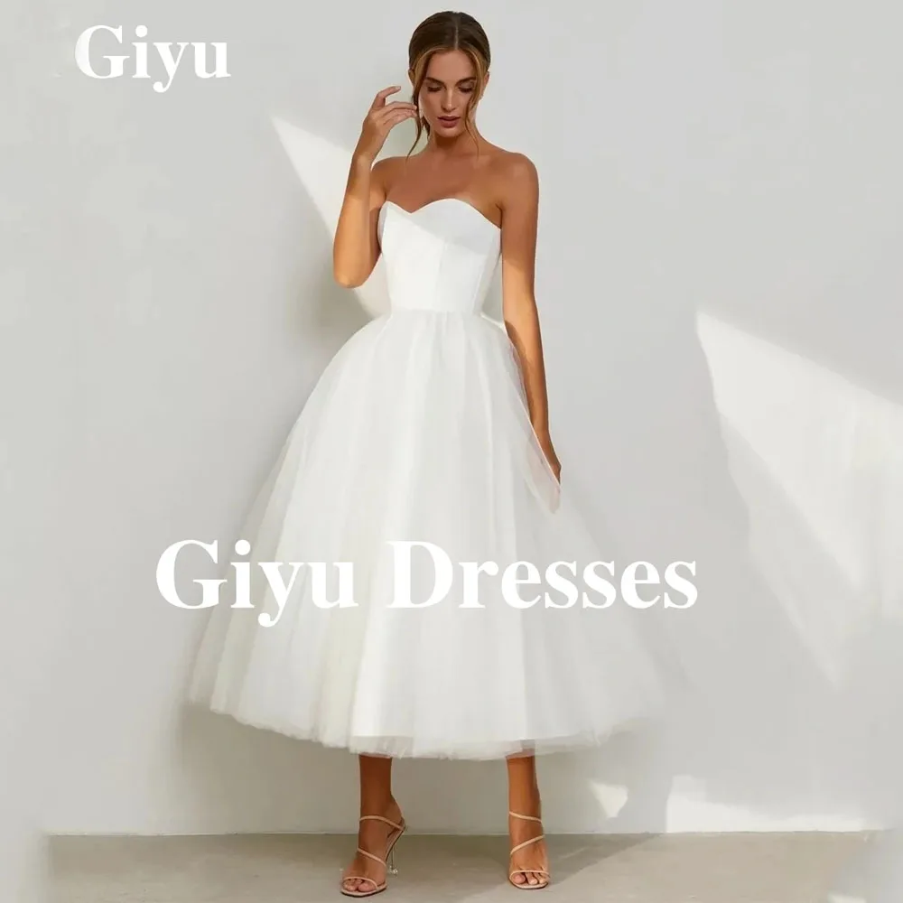 

Giyu Simple Evening Dress High Neck Off Shoulder Tea Length Back Zipper European And American Women's Drees Gowns Customized
