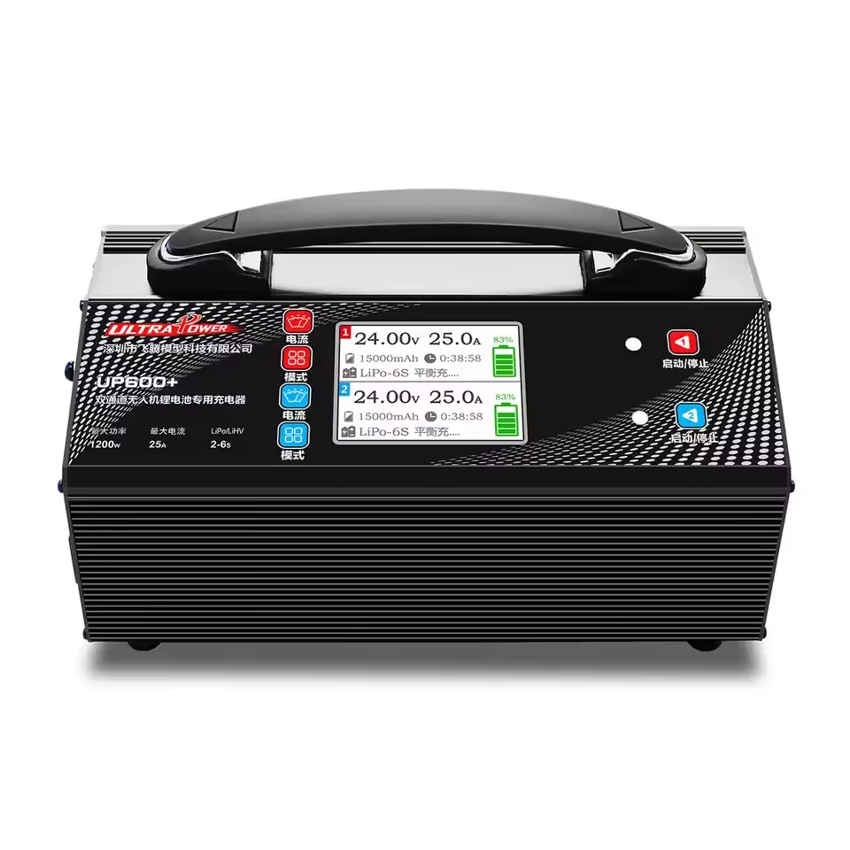 Ultra ใหม่ Power UP600 + Dual Channel 2x600W 25A 2-6S LiPo Charger ใช้สําหรับการเกษตร Mapping การสํารวจ UAV Drone