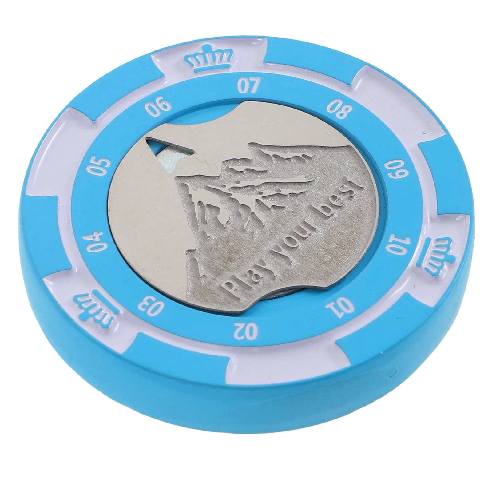 

Sky-blue Durable Alloy Double-sided Golf Ball Marker Tool Marking Supplies Ball Marker Level Markers Golf Equipment